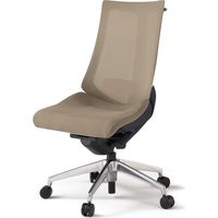 【組立設置込】イトーキ アクトチェア ハイバック メッシュ ランバー付 肘無 アルミ脚 ウレタンキャスター ハンガー付 黒×サンドイエロー 1脚（直送品）
