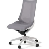 【組立設置込】イトーキ アクトチェア ハイバック メッシュ ランバー付 肘無 樹脂脚 ナイロンキャスター ハンガー付 白×ライトグレーＷ 1脚（直送品）