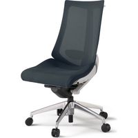 【組立設置込】イトーキ アクトチェア ハイバック メッシュ ランバー付 肘無 アルミ脚 ナイロンキャスター ハンガー付 灰×オフブラックＷ 1脚（直送品）