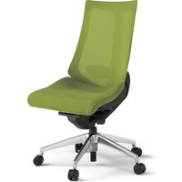 【設置込】イトーキ アクトチェア ハイバック メッシュ ランバー付 肘無 アルミ脚 ナイロンキャスター ハンガー無 黒×モスグリーン 1脚（直送品）