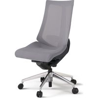 【設置込】イトーキ アクトチェア ハイバック メッシュ ランバー付 肘無 アルミ脚 ナイロンキャスター ハンガー無 黒×ライトグレーＷ 1脚（直送品）