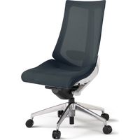 【設置込】イトーキ アクトチェア ハイバック メッシュ ランバー付 肘無 アルミ脚 ナイロンキャスター ハンガー無 白×オフブラックＷ 1脚（直送品）