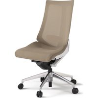 【設置込】イトーキ アクトチェア ハイバック メッシュ ランバー付 肘無 アルミ脚 ナイロンキャスター ハンガー無 白×サンドイエロー 1脚（直送品）