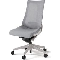 【設置込】イトーキ アクトチェア ハイバック メッシュ ランバー付 肘無 樹脂脚 ウレタンキャスター ハンガー無 灰×ホワイトグレーＴ 1脚（直送品）