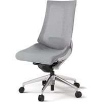 【設置込】イトーキ アクトチェア ハイバック メッシュ ランバー付 肘無 アルミ脚 ナイロンキャスター ハンガー無 灰×ホワイトグレーＴ 1脚（直送品）