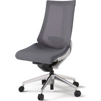 【設置込】イトーキ アクトチェア ハイバック メッシュ ランバー付 肘無 アルミ脚 ナイロンキャスター ハンガー無 灰×ダークグレーＴ 1脚（直送品）