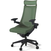 【組立設置込】イトーキ アクトチェア EXハイバック メッシュ ランバー付 可動肘 樹脂脚 ウレタンキャスター ハンガー無 黒×アイビーグリーン 1脚（直送品）