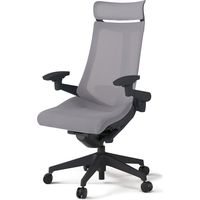 【組立設置込】イトーキ アクトチェア EXハイバック メッシュ ランバー付 可動肘 樹脂脚 ウレタンキャスター ハンガー無 黒×ライトグレーＷ 1脚（直送品）