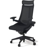 【組立設置込】イトーキ アクトチェア EXハイバック メッシュ ランバー付 可動肘 樹脂脚 ウレタンキャスター ハンガー無 黒×ブラックT 1脚（直送品）