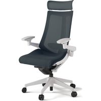 【組立設置込】イトーキ アクトチェア EXハイバック メッシュ ランバー付 可動肘 樹脂脚 ウレタンキャスター ハンガー無 白×オフブラックＷ 1脚（直送品）