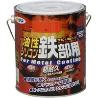 アサヒペン 油性シリコン鉄部用 1.6L 赤 AP9010727 1缶（直送品）