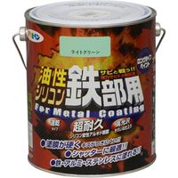 アサヒペン 油性シリコン鉄部用 1.6L ライトグリーン AP9010728 1缶（直送品）