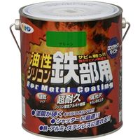 アサヒペン 油性シリコン鉄部用 1.6L グリーン AP9010729 1缶（直送品）