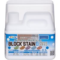 アサヒペン 水性ブロックステイン 0.5L レイクブルー AP9018676 1個（直送品）