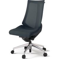 【組立設置込】イトーキ アクトチェア ハイバック メッシュ ランバー無 肘無 アルミ脚 ウレタンキャスター ハンガー付 黒×オフブラックＷ 1脚（直送品）