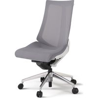 【組立設置込】イトーキ アクトチェア ハイバック メッシュ ランバー無 肘無 アルミ脚 ウレタンキャスター ハンガー付 白×ライトグレーＷ 1脚（直送品）