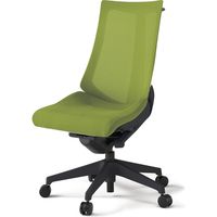 【組立設置込】イトーキ アクトチェア ハイバック メッシュ ランバー無 肘無 樹脂脚 ナイロンキャスター ハンガー付 黒×モスグリーン 1脚（直送品）