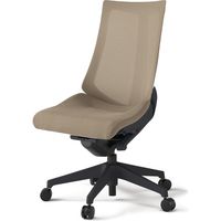 【設置込】イトーキ アクトチェア ハイバック メッシュ ランバー無 肘無 樹脂脚 ウレタンキャスター ハンガー無 黒×サンドイエロー 1脚（直送品）