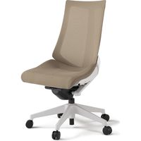 【設置込】イトーキ アクトチェア ハイバック メッシュ ランバー無 肘無 樹脂脚 ウレタンキャスター ハンガー無 白×サンドイエロー 1脚（直送品）