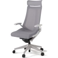 【組立設置込】イトーキ アクトチェア EXハイバック メッシュ ランバー無 固定肘 樹脂脚 ウレタンキャスター ハンガー無 灰×ライトグレーＷ 1脚（直送品）