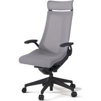 【組立設置込】イトーキ アクトチェア EXハイバック メッシュ ランバー無 固定肘 樹脂脚 ウレタンキャスター ハンガー無 黒×ライトグレーＷ 1脚（直送品）