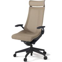 【組立設置込】イトーキ アクトチェア EXハイバック メッシュ ランバー無 固定肘 樹脂脚 ウレタンキャスター ハンガー無 黒×サンドイエロー 1脚（直送品）