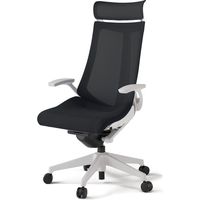 【組立設置込】イトーキ アクトチェア EXハイバック メッシュ ランバー無 固定肘 樹脂脚 ウレタンキャスター ハンガー無 白×ブラックT 1脚（直送品）