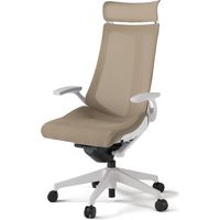 【組立設置込】イトーキ アクトチェア EXハイバック メッシュ ランバー無 固定肘 樹脂脚 ウレタンキャスター ハンガー無 白×サンドイエロー 1脚（直送品）