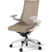 【設置込】イトーキ アクトチェア ハイバック メッシュ ランバー無 可動肘 アルミ脚 ナイロンキャスター ハンガー無 白×サンドイエロー 1脚（直送品）