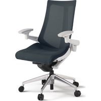 【設置込】イトーキ アクトチェア ハイバック メッシュ ランバー無 可動肘 アルミ脚 ナイロンキャスター ハンガー無 白×オフブラックＷ 1脚（直送品）