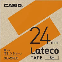 カシオ CASIO ラテコ 詰替え用テープ 幅6mm 白ラベル 黒文字 8m巻 XB 