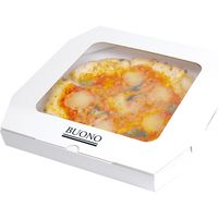 ヤマニパッケージ ミエルピザ箱　１２インチ　白ボーノ 10-351 １ケース（160：２０枚シュリンク包装）（直送品）