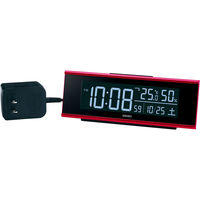 セイコータイムクリエーション SEIKO シリーズ C3 デジタル時計 電波時計 置時計 赤メタリック DL307R 1個（直送品）