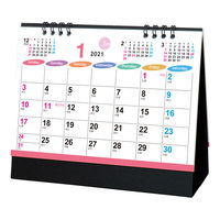 2021年 卓上カレンダー ペールトーンカラーズ 125×180mm さくら印刷