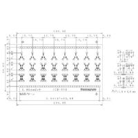 サンハヤト シール基板 55×100mm 穴径0.9φ ICB058 1枚 816-3091（直送品）