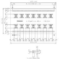 サンハヤト シール基板 55×100mm 穴径0.9φ ICB060 1枚 816-3094（直送品）