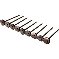 DAIDОHANT ステンレス連結傘釘パワースクリュー 12×65 ブロンズ 9本×10連入 10176005 1パック(90本)（直送品）