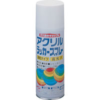 ニッぺ アクリルラッカースプレー 400ml ホワイト HWE001ー400 4976124270147 1本(400mL)（直送品）