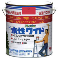 ニッペホームプロダクツ ニッぺ 水性フレッシュワイド 3.2L レッド HTA112ー3.2 4976124025235 1缶（直送品）