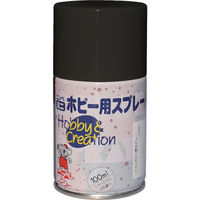 ニッペホームプロダクツ ニッぺ ミニホビースプレー 100ml つやなしブラック HR8205ー100 4976124410512 1本（直送品）
