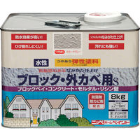 ニッペホームプロダクツ ニッぺ 弾性ブロック・外かべ用S 8kg ピュアホワイト HT101ー8 4976124240157 1缶（直送品）