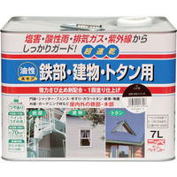 ニッペホームプロダクツ ニッぺ 油性鉄部・建物・トタン用 7L アイボリー HUB102ー7 4976124215254 1缶（直送品）