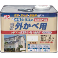 ニッペホームプロダクツ ニッぺ 水性シリコン外かべ用 8kg アイボリー HWB103ー8 4976124145308 1缶（直送品）