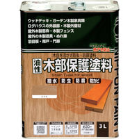 ニッペホームプロダクツ ニッぺ 油性木部保護塗料 3L ケヤキ HYM002ー3 4976124519413 1缶 859-9435（直送品）