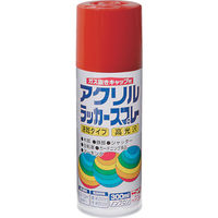 ニッぺ アクリルラッカースプレー 300ml レッド HWE009ー300 4976124270932 1本(300mL)（直送品）