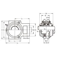 旭精工 テークアップ形ユニット UCT形 止めねじ付き、円筒穴形 CUCT208CN 1セット（3個）（直送品）