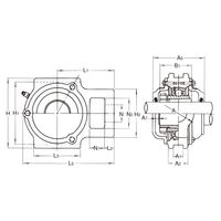 旭精工 テークアップ形ユニット UKT+H形 アダプタ付き、テーパ穴形 CUKT207CN 1セット(3個)（直送品）