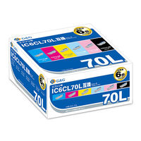 エプソン用 G&G 互換インク HBE-6CL70L 6色パック（増量） （IC6CL70L互換） IC70シリーズ（わけあり品）