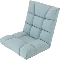 ドウシシャ 座椅子 もこもこ ワイド ブルー MMWZ-BL 1脚（直送品）