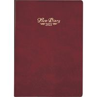 高橋書店 【2021年版】89:ニューダイアリー[A5] ワイン 31089 1セット（1冊）（直送品）